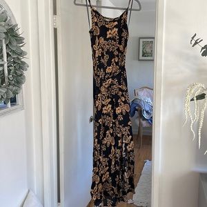 Black and gold Zara dress